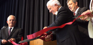 Harmon honored at campus dedication, ribbon cutting