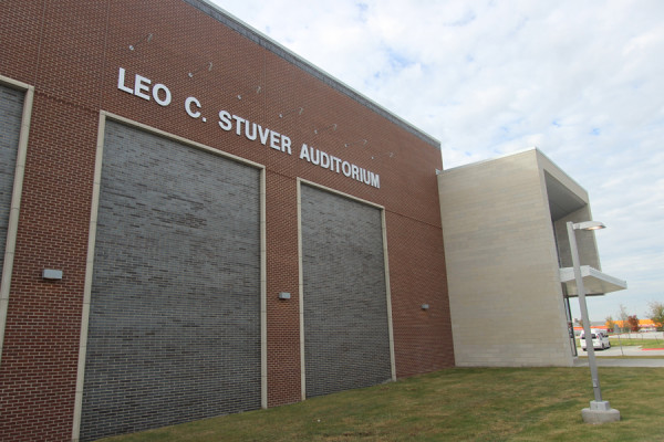 The new Leo C. Stuver Auditorium opened for rehearsals earlier this month.