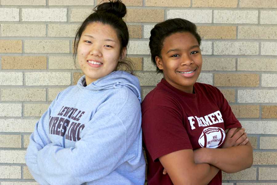 Senior Jennie Kim [left] and junior Brittany Marshall [right] both placed first in the district and have advanced to regionals this weekend.