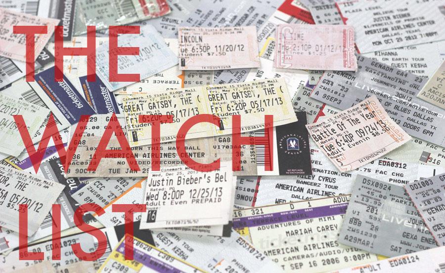The Watchlist - April movies and concerts