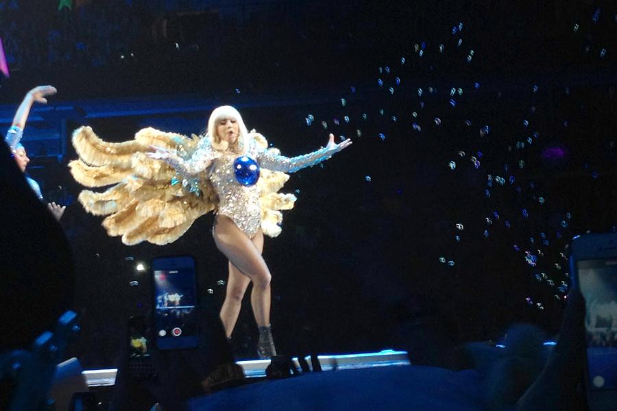Lady Gaga performs for a sold-out crowd at the American Airlines Center on July 17 as part of the ARTPOP Ball tour.
