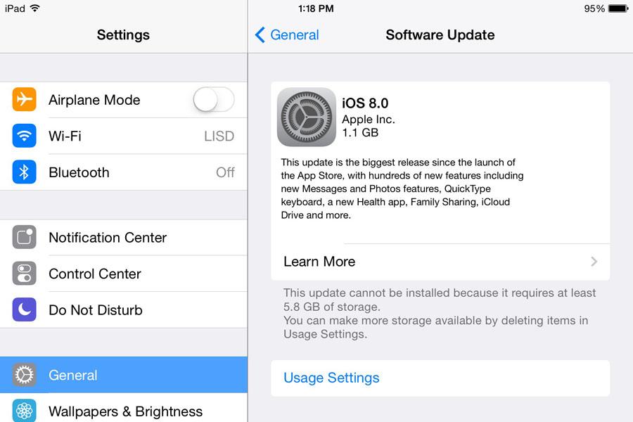 Eight features of the iOS.8