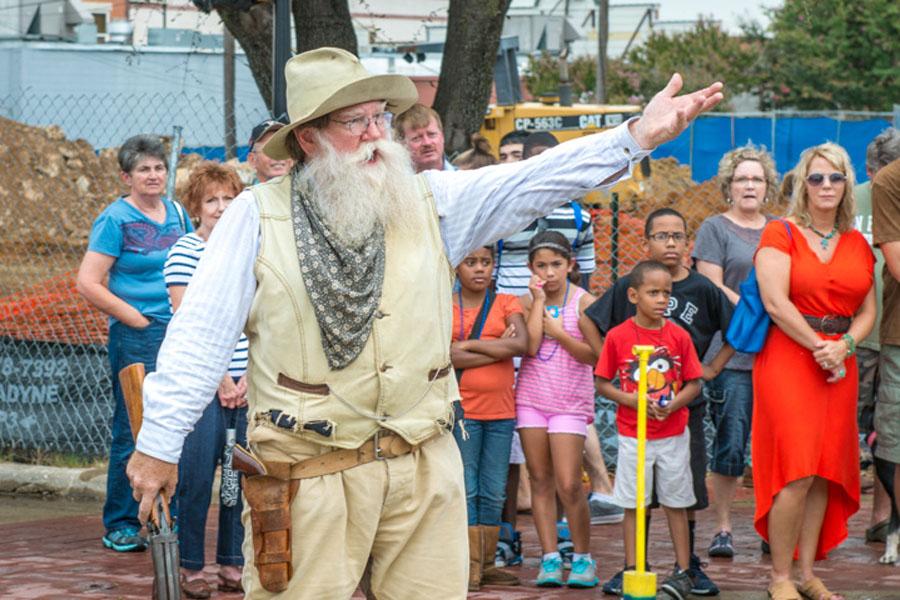 A live gunfight reenactment will be one of the featured events on Friday night.
