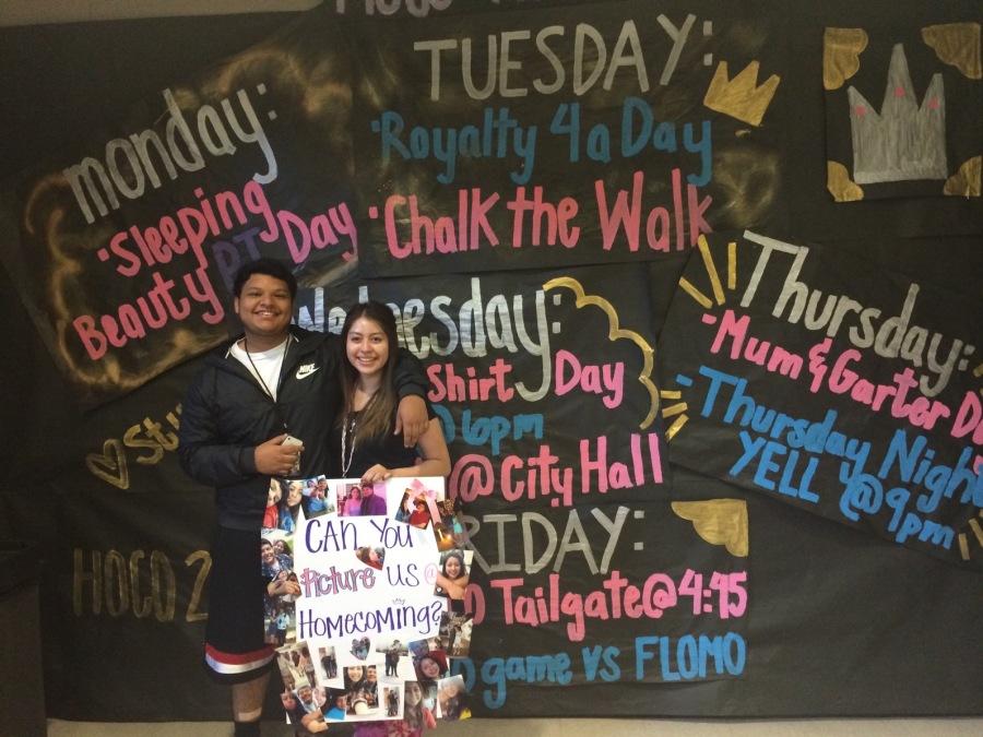 Senior+Brandon+Arellano+uses+a+creative+approach%2C+like+many+have+done+this+year%2C+to+ask+senior+Lesley+Gutierrez+to+homecoming.