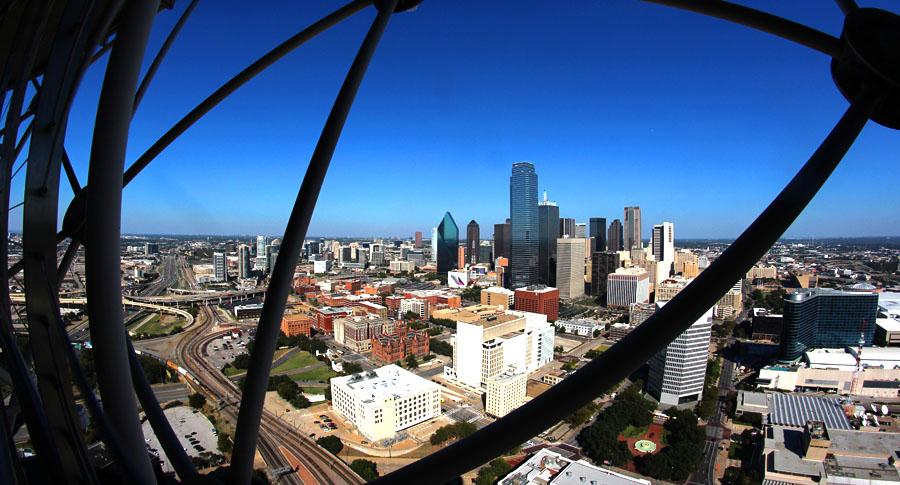 Dallas Skyline on a Sunday afternoon.