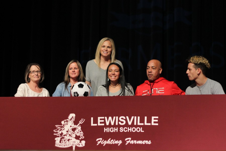 Senior Jaylin Finney signs to play soccer at Arkansas-Little Rock.