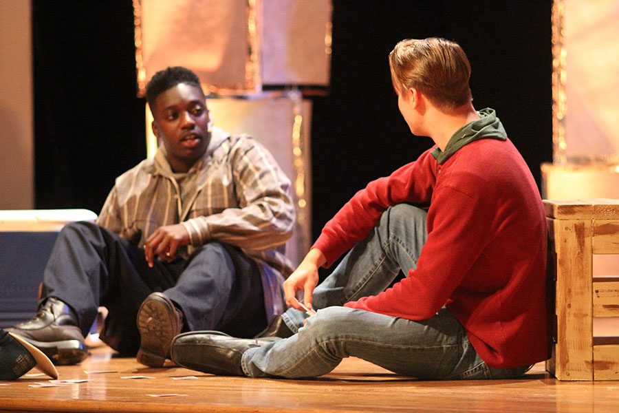 Chad played by Tallon Coxe and Randy played by Demaraye Hudson discuss theyre emotions within.