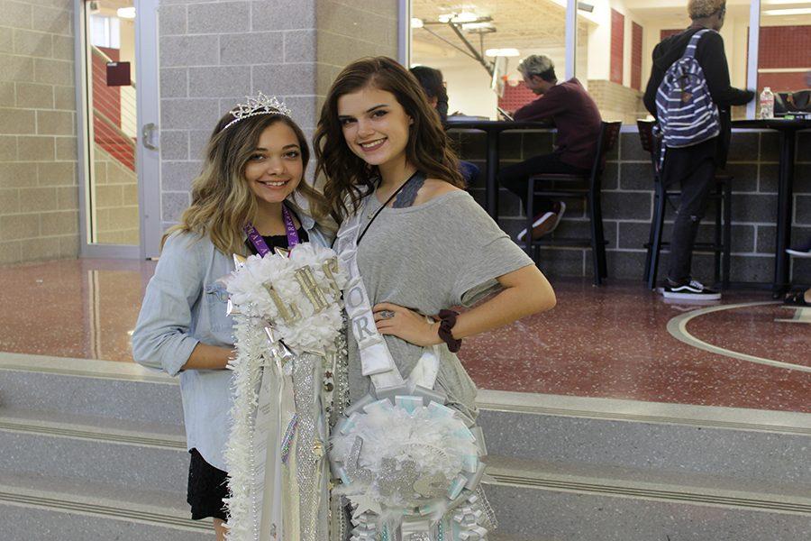 Unity Nicastro and Emma Smith show off their mums for Mum and Garter day.