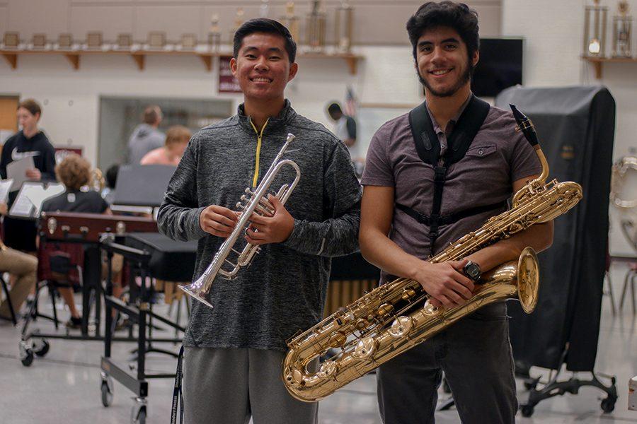 Seniors Sam Ahn and Austin Flores are two of the six students advancing to area tryouts. 