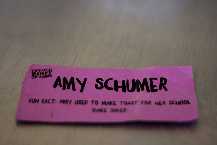 Amy Schumer- Creative name Tag. 