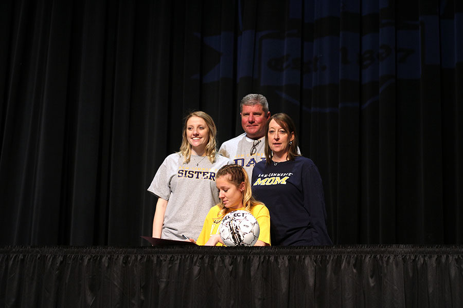 Senior Amber Crews commits to Texas A&M Commerce for soccer. 