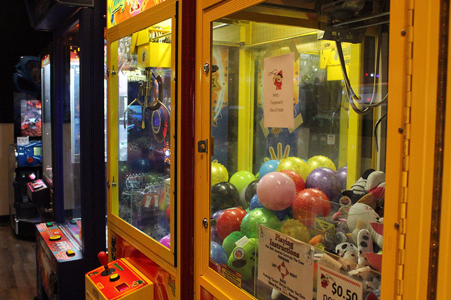 An arcade is open to customers.