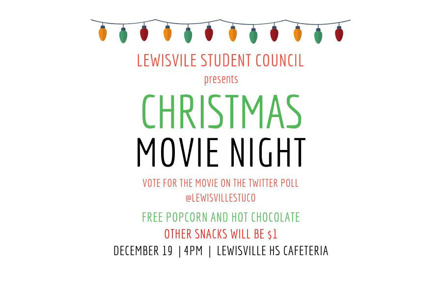 Student+councils+first-ever+movie+night+will+be+held+after+school+on+Wednesday%2C+Dec.+19.+Courtesy+of+Student+Council.