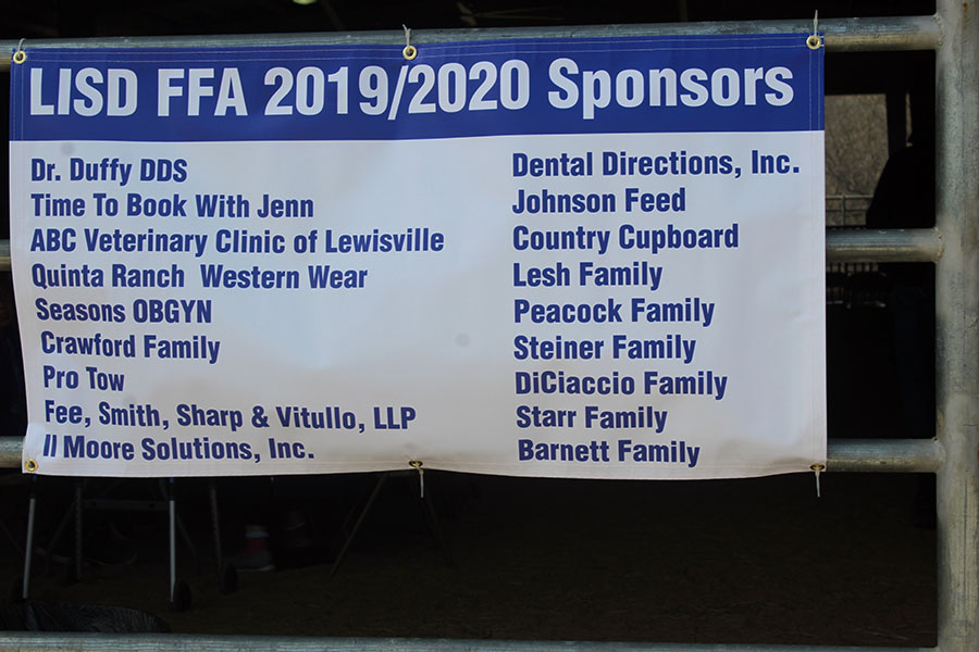 sponsors for the 2019/2020 year