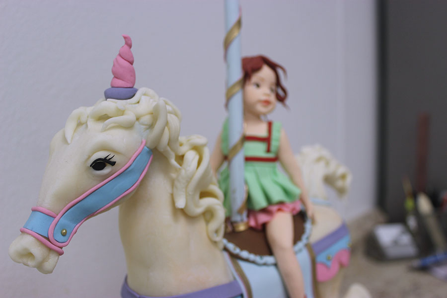 A figure is made completely of sugar paste at All For your Cakes.