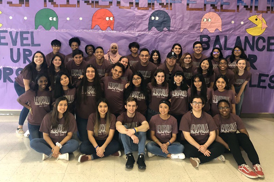 StuCo poses for a picture at Northwest High School for the district conference on Saturday, Feb. 22. Courtesy of Allison Stamey.
