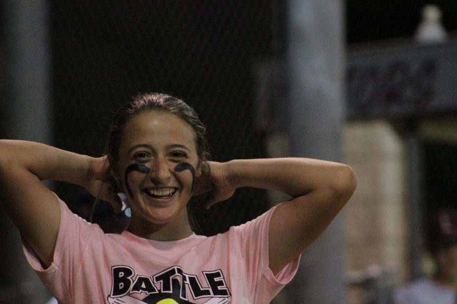 Madeline Brooks smiles during last years Battle of the Bats. 