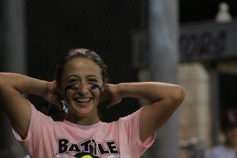 Madeline Brooks smiles during last year's Battle of the Bats. 