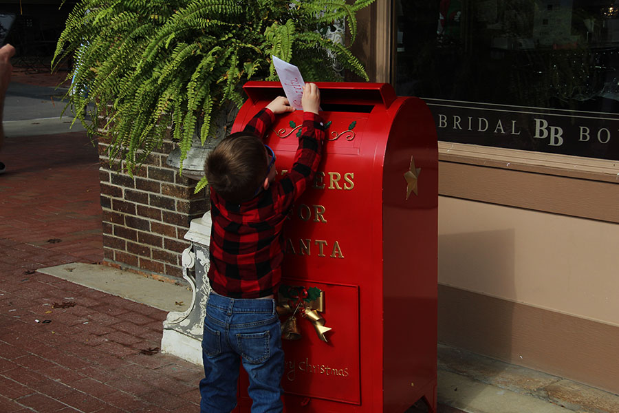 People can send their messages to Santa via Letters for Santa drop box on Main St. in Old Town.