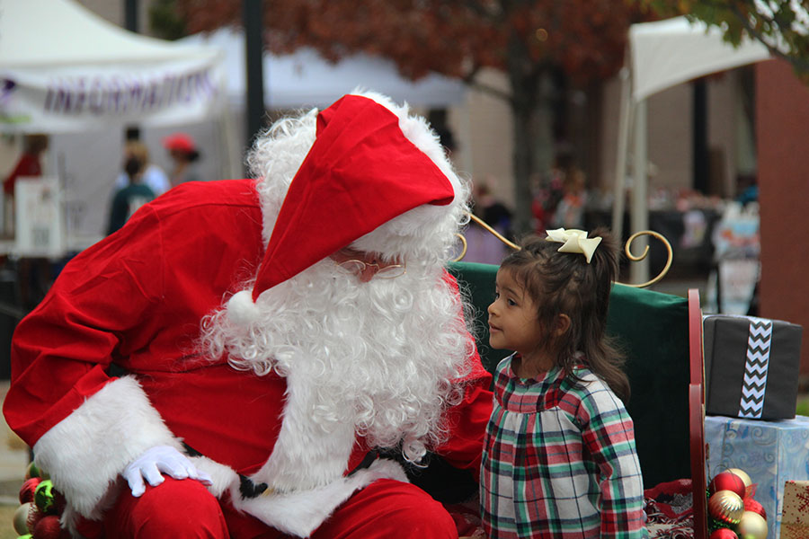Kids could sit on Santas lap and take a picture from 8 - 11:45 at the Holiday Stroll on Dec. 4.