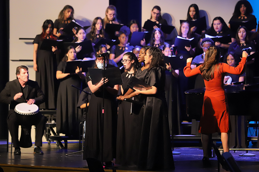 The opening performance “God Will Give Orders” by Sarah Quartel showcases the solo group of Combined Treble Choir. 