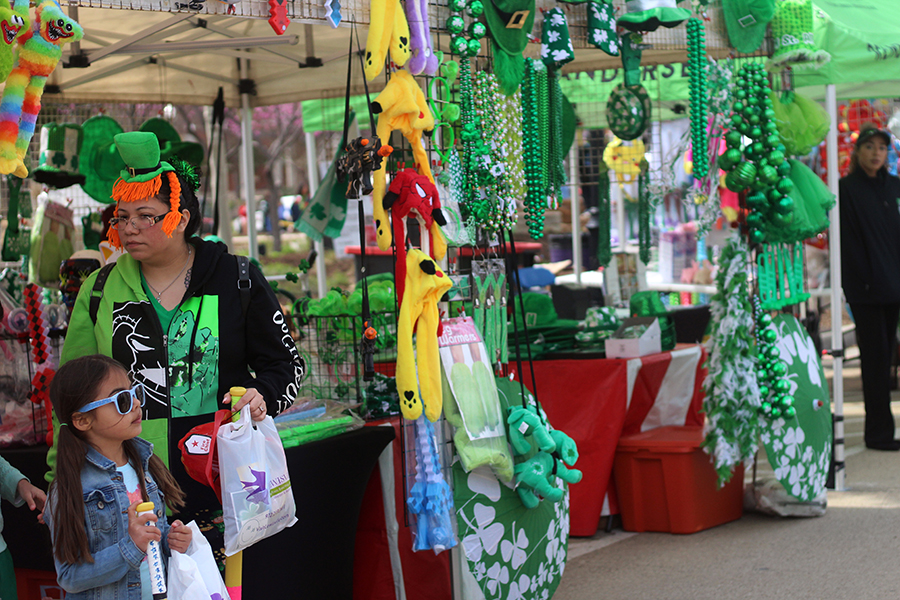 At the St. Paddy’s Texas Style, booths are available for the community to check out, as well food trucks.