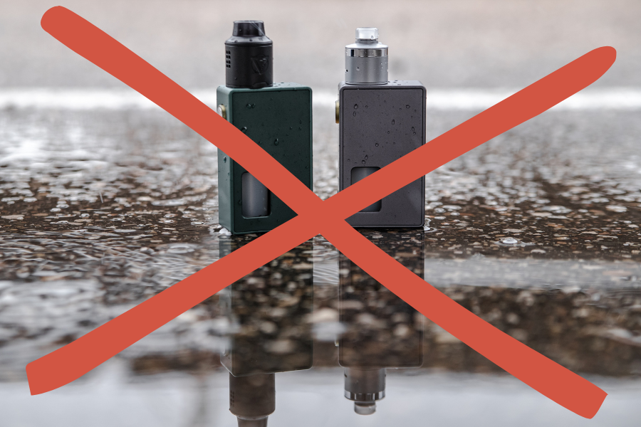Texas House Bill 114 has districts across the state enforcing stricter rules from vape and e-cigarette use. Graphic by James Ross Dunagan III via Canva.com.