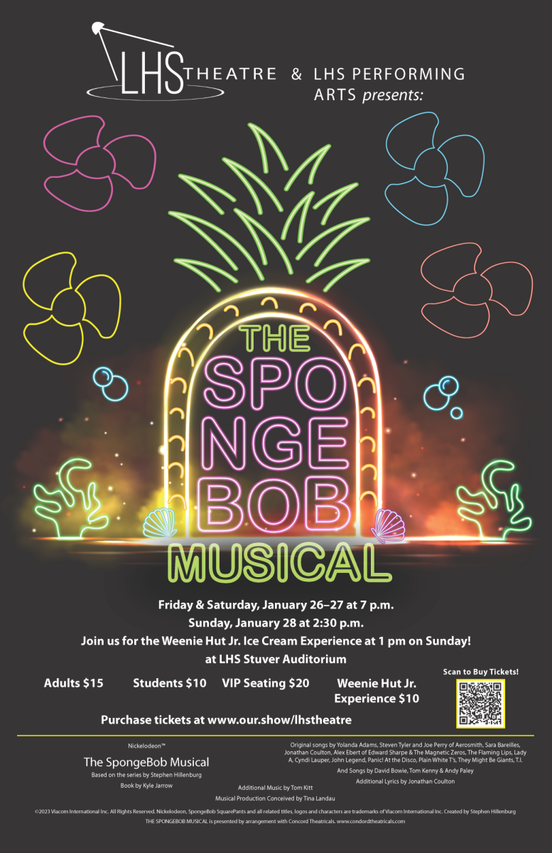 Theater is set to preform The SpongeBob Musical tonight in the auditorium.