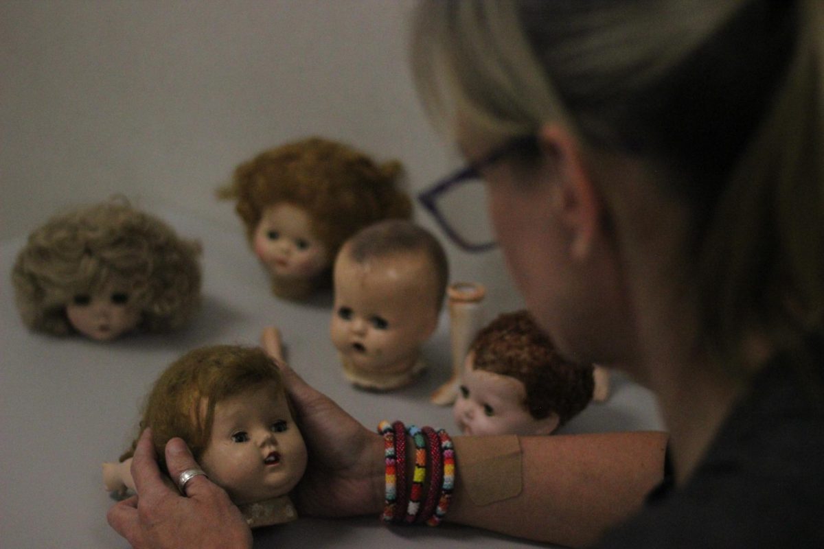 Keri Page has collected 30 doll heads and other limbs since 2017.