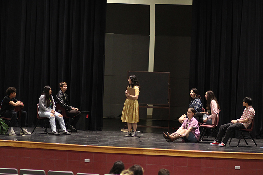 Theater students run the production.
