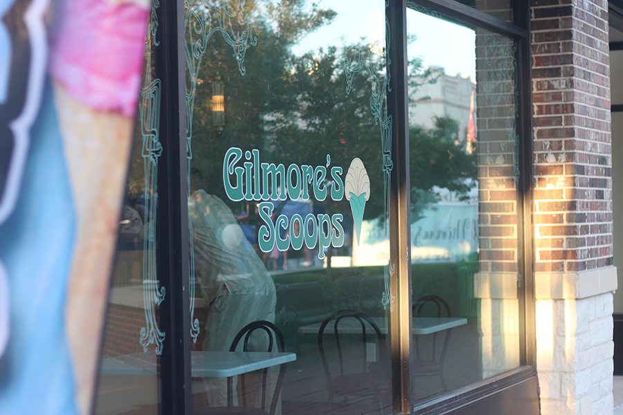 The storefront of Gilmore's Scoops located at 191 West Main St. STE 100.